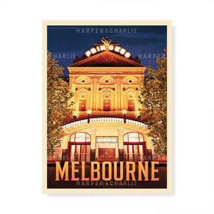 Princess Theatre Melbourne colour print by Harper and Charlie