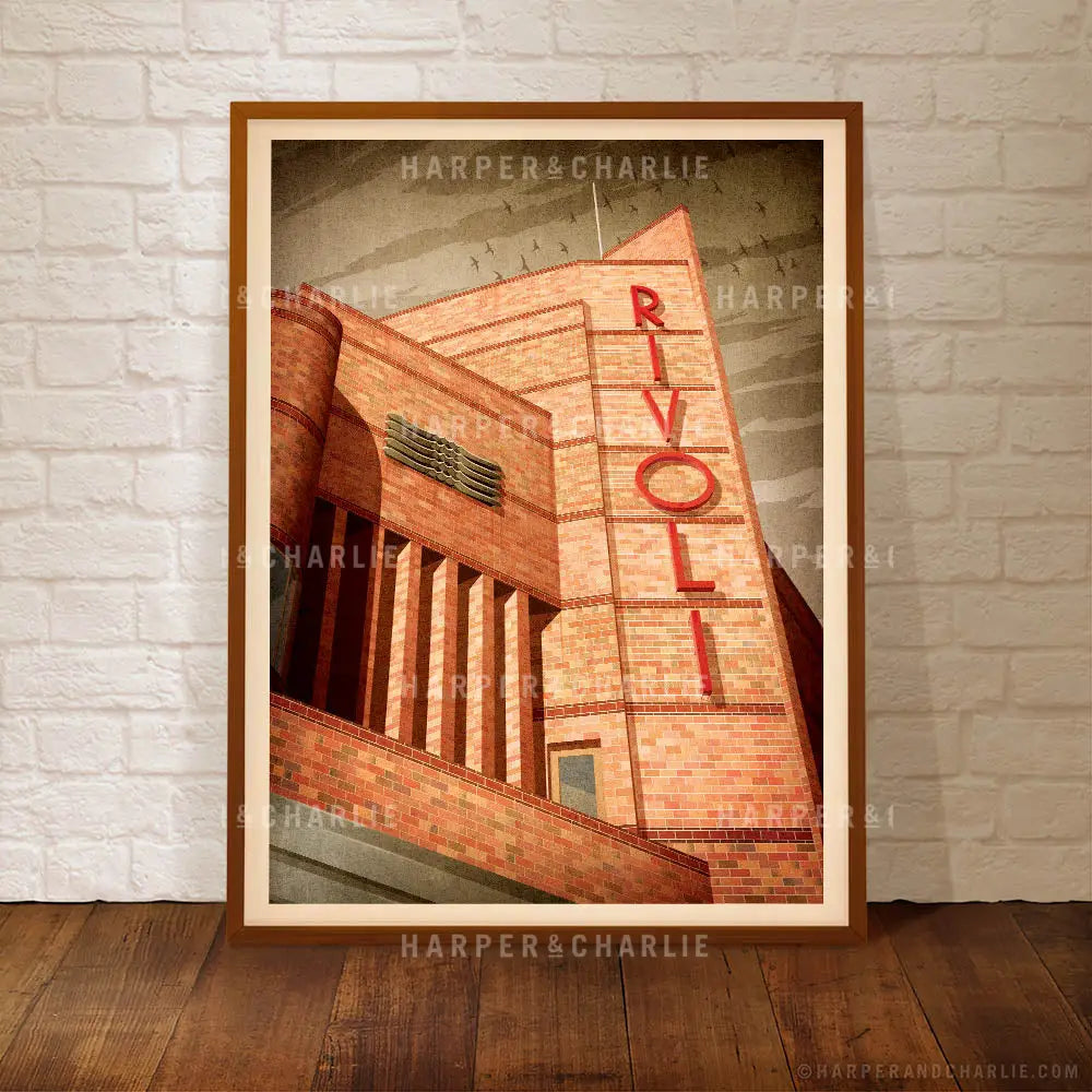 Rivoli Theatre Camberwell Melbourne print by Harper and Charlie