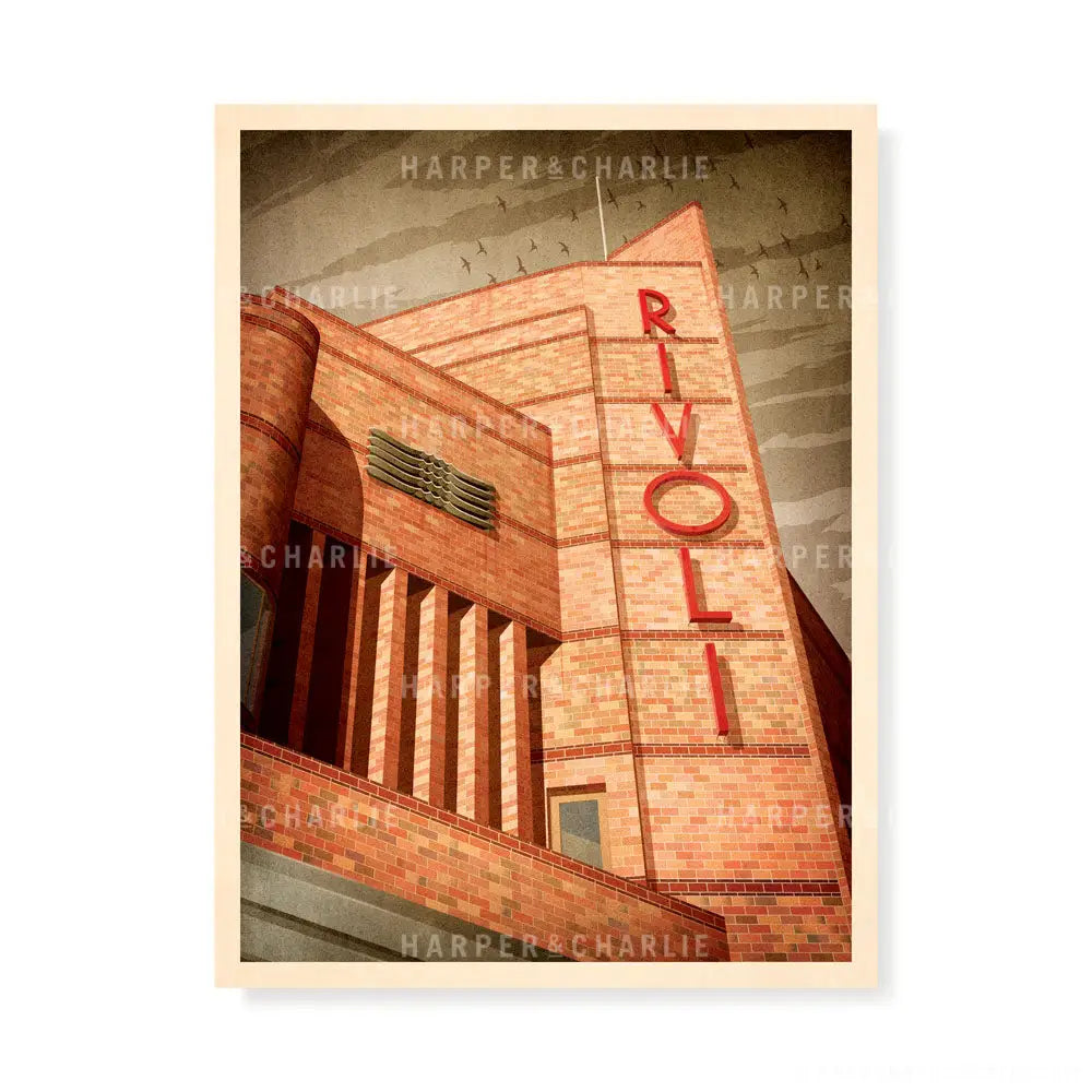 Rivoli Theatre Camberwell Melbourne print by Harper and Charlie