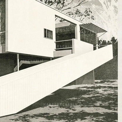Rose Seidler House, Sydney Art Print Close Up View