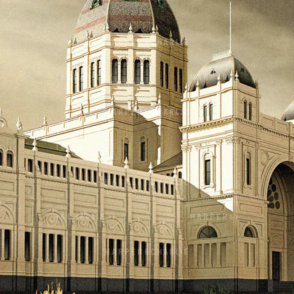 Royal Exhibition Building-Melbourne-Grey-Sky Close Up View