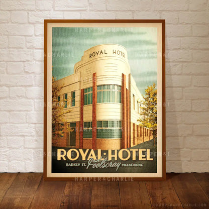 The Royal Hotel, Footscray Melbourne print by Harper and Charlie