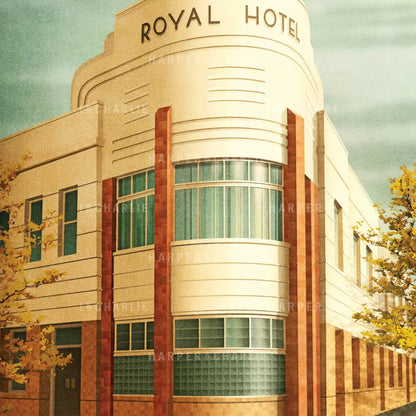 The Royal Hotel, Footscray Melbourne print by Harper and Charlie