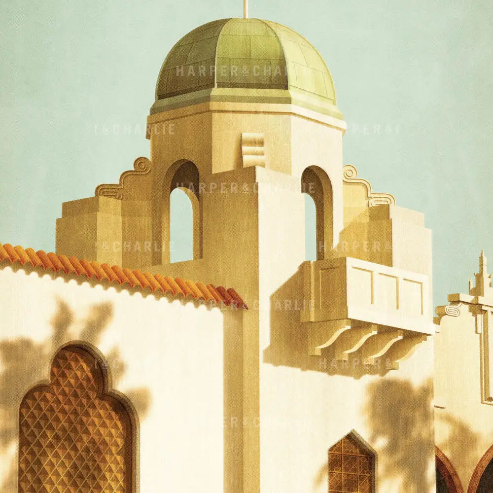 St Kilda Sea Baths Melbourne, Australia Colour Print Close Up View