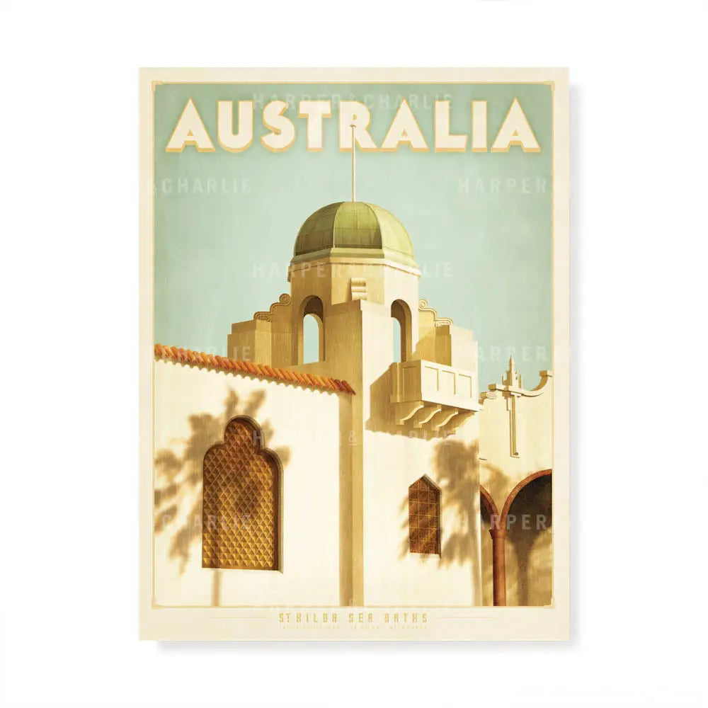 St Kilda Sea Baths Melbourne, Australia Colour Print