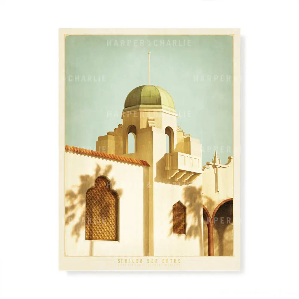 St Kilda Sea Baths St Kilda Melbourne Print by Harper and Charlie