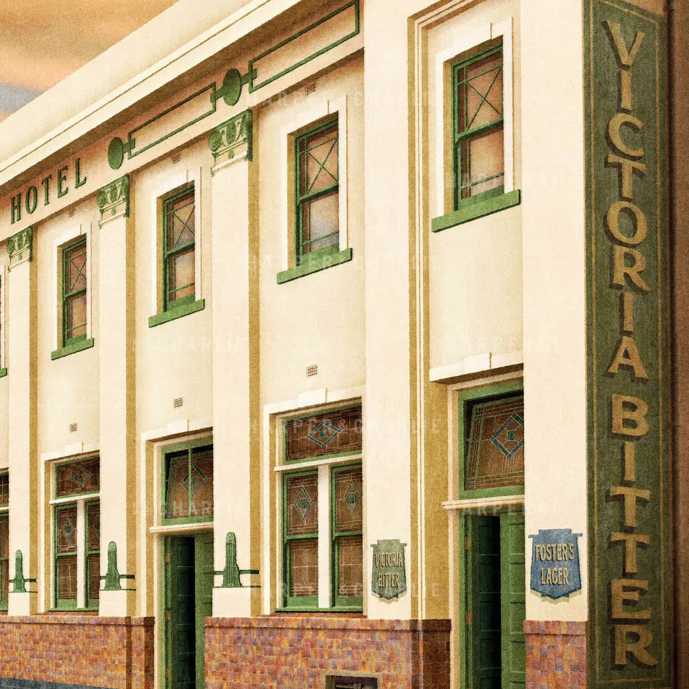 Standard Hotel Fitzroy Melbourne Print close up view by Harper &amp; Charlie