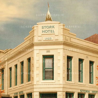 Close up view of the Stork Hotel Melbourne by Harper and Charlie