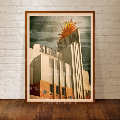 Sun Theatre Yarraville Melbourne Print by Harper and Charlie