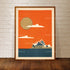 Sydney Opera House Colour Print Orange Sky