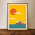 Sydney Opera House Colour Print Yellow Sky