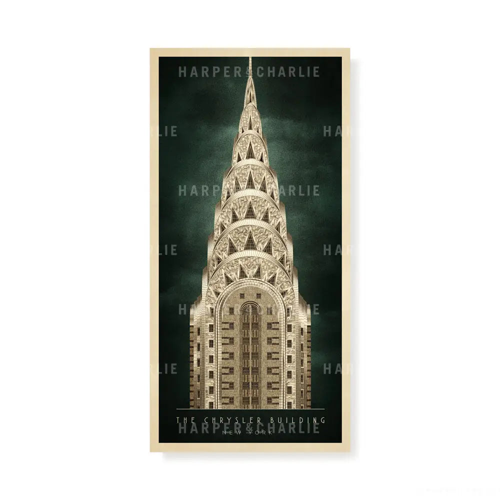 The Chrysler Building, New York Colour Print 2 to 1 proportion by Harper and Charlie
