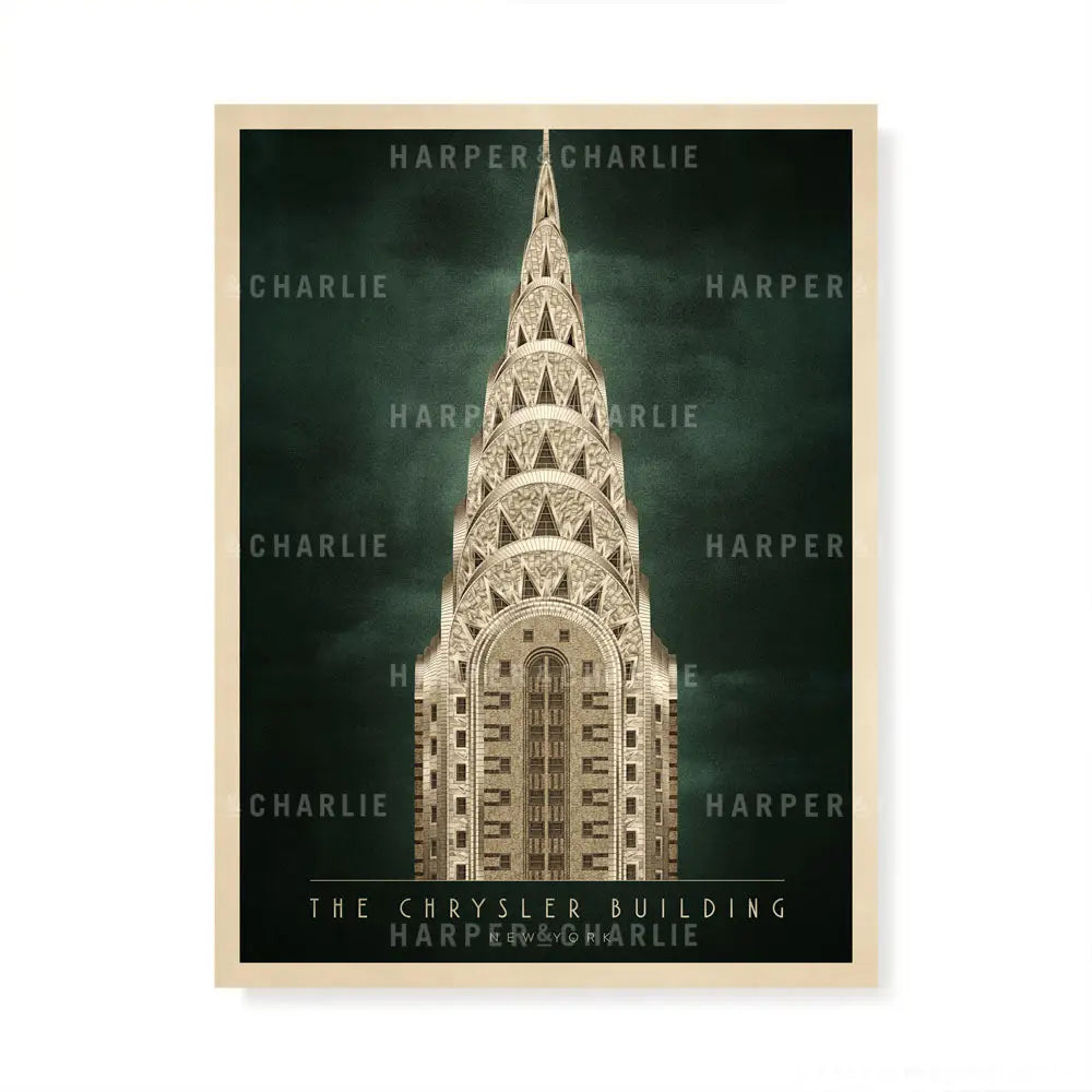 The Chrysler Building, New York Colour Print 