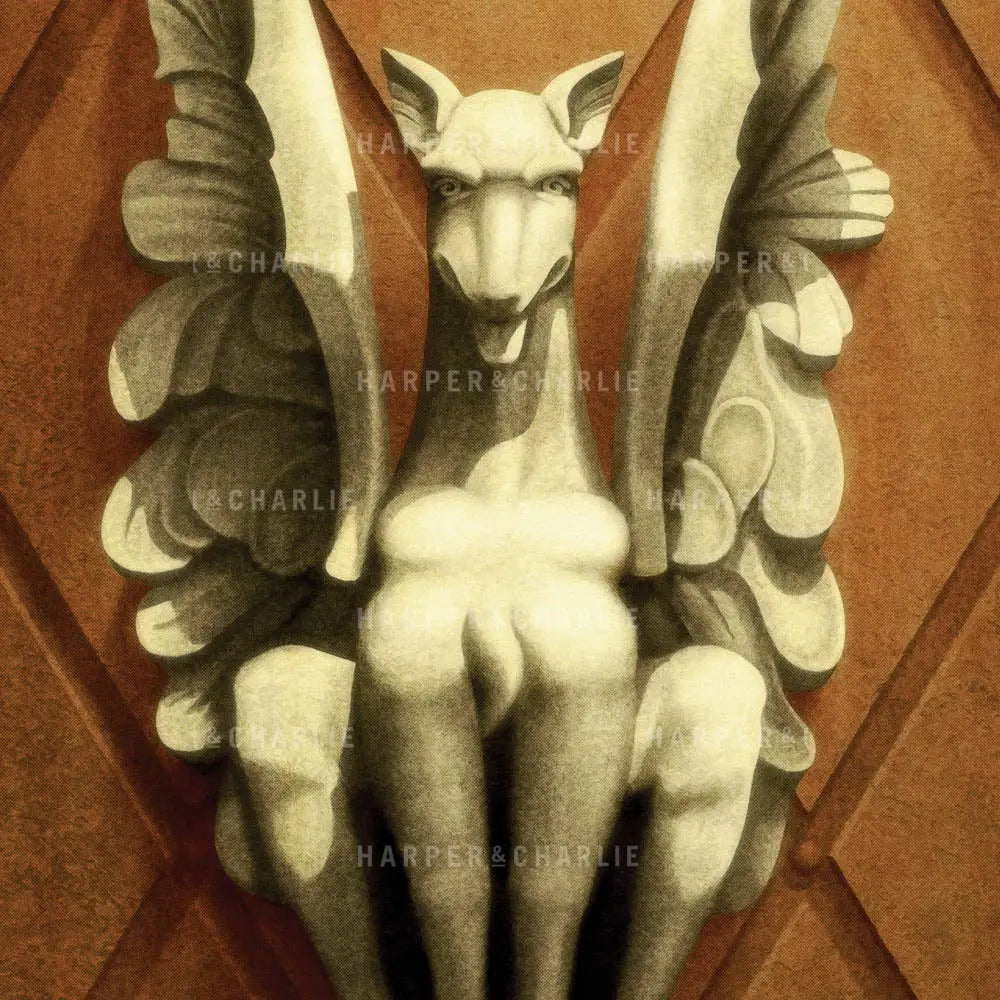 The Forum Theatre Melbourne Gargoyle Colour Print