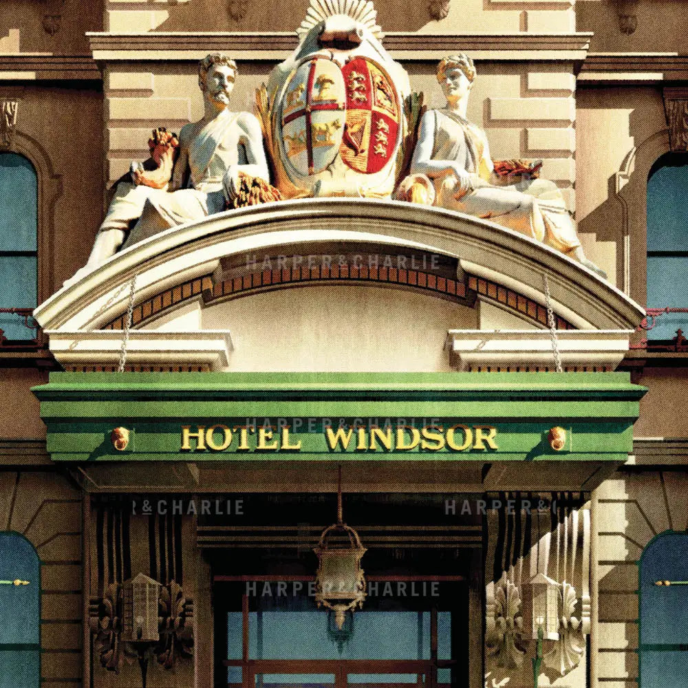 Hotel Windsor Colour Print Close Up