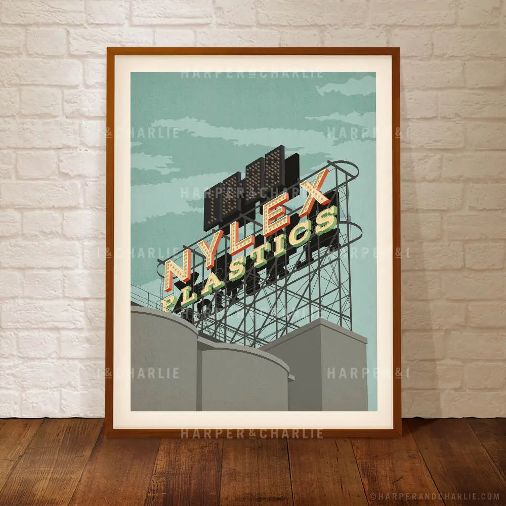 Nylex Sign, Cremorne Melbourne print by Harper and Charlie