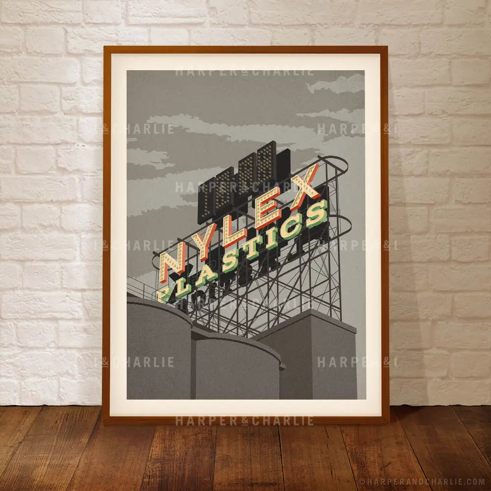 Nylex Sign, Cremorne Melbourne print by Harper and Charlie