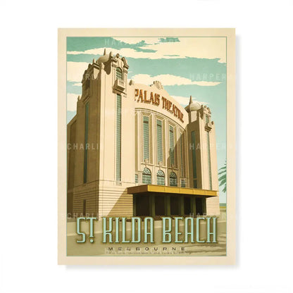Palais Theatre St Kilda Melbourne print by Harper and Charlie