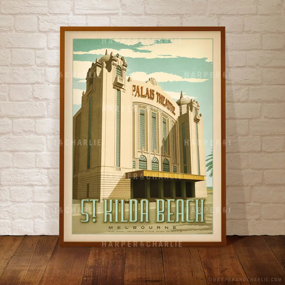 Palais Theatre St Kilda Melbourne print by Harper and Charlie
