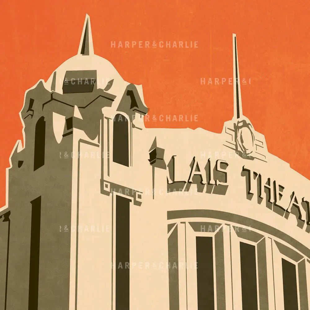 Palais Theatre St Kilda Melbourne Orange Sky Close Up View