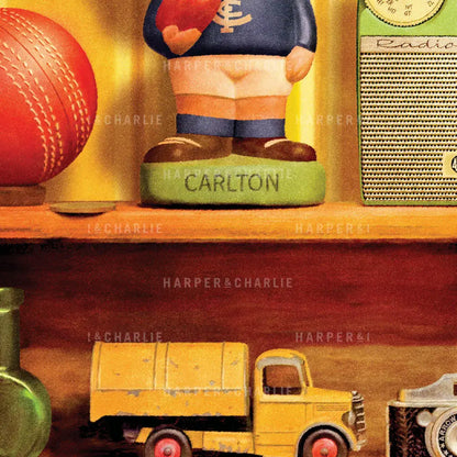 Treasured Possessions Carlton Vintage Print Close Up View