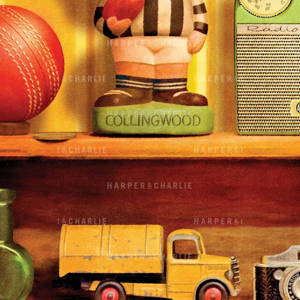 Treasured Possessions Collingwood Vintage Print Close Up View