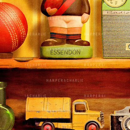 Treasured Possessions Essendon Vintage Print Close Up View