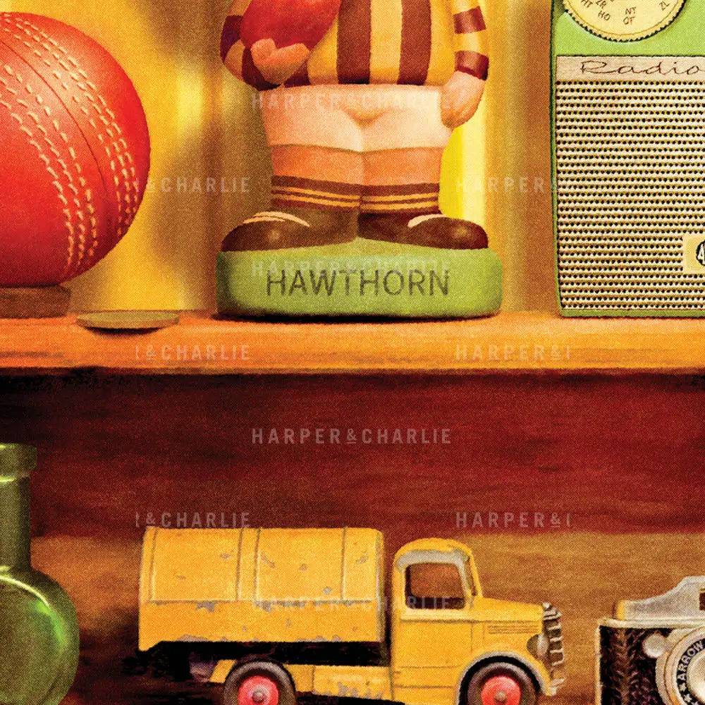 Treasured Possessions Hawthorn Vintage Print Close Up View