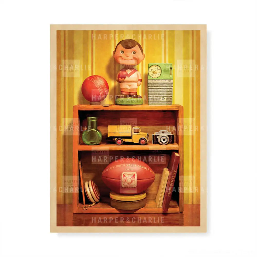 Treasured Possessions South Melbourne Vintage Inspired Print by Harper and Charlie