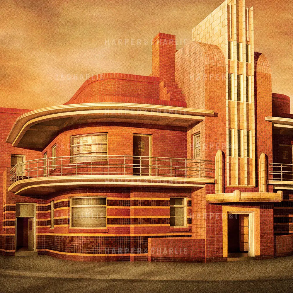 United Kingdom Hotel Clifton Hill Colour Melbourne Print Landscape close up view