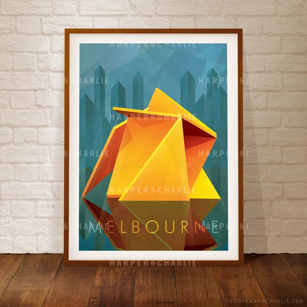 Vault Melbourne framed colour poster
