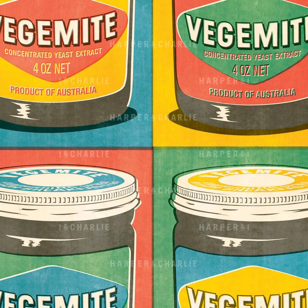 Vegemite Multiple Art Deco Australian Print