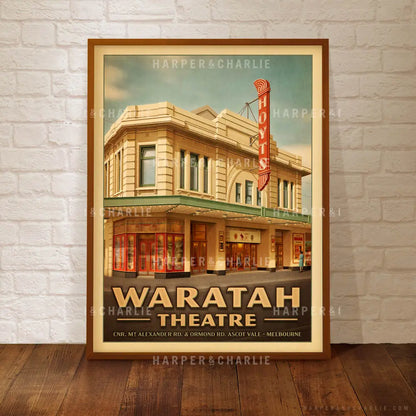 Waratah Theatre Framed Colour Print by Harper and Charlie
