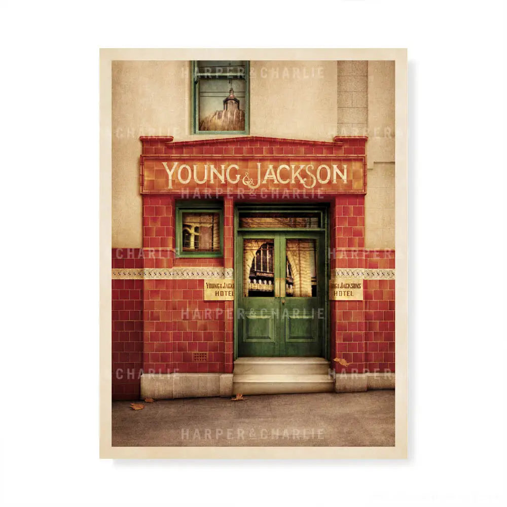 Young &amp; Jackson Hotel Melbourne Colour Print by Harper and Charlie